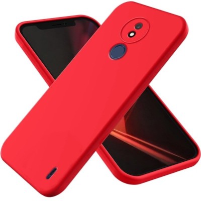 Nokia C21 Shell kõva silikoon (TPU) tagakaane punane - ümbris | Priedai.lt