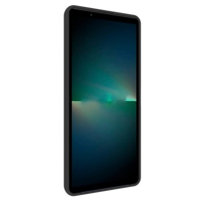 Sony Xperia 10 VI kõva silikoon (TPU) tagakaane must - ümbris | Priedai.lt