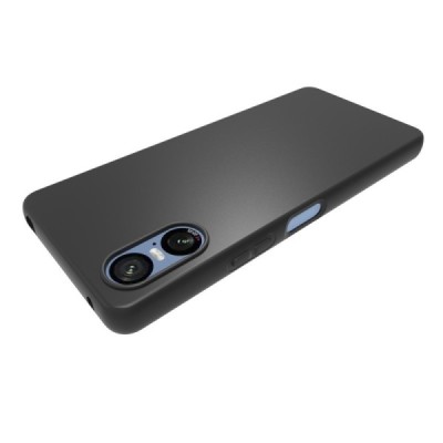 Sony Xperia 10 VI kõva silikoon (TPU) tagakaane must - ümbris | Priedai.lt