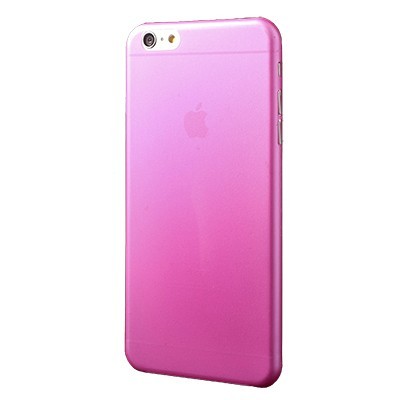 Ploniausias pasaulyje plastikinis skaidrus Apple iPhone 6 Plus (6s Plus) rožinis dėklas - nugarėlė / Priedai.lt
