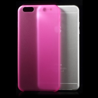 Ploniausias pasaulyje plastikinis skaidrus Apple iPhone 6 Plus (6s Plus) rožinis dėklas - nugarėlė / Priedai.lt