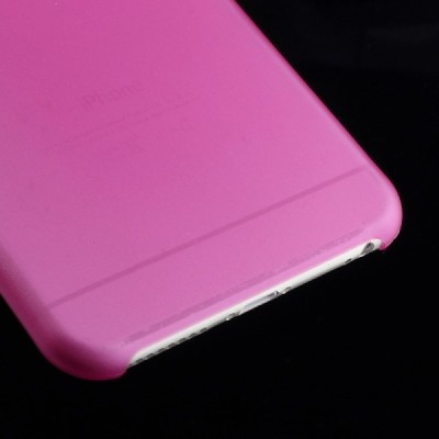 Ploniausias pasaulyje plastikinis skaidrus Apple iPhone 6 Plus (6s Plus) rožinis dėklas - nugarėlė / Priedai.lt