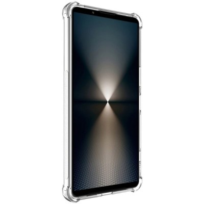 Sony Xperia 1 VI "Imak" tugevdatud kaitse kõvast silikoonist (TPU) ümbris - läbipaistev | Priedai.lt