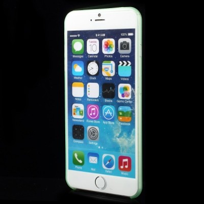 Ploniausias pasaulyje plastikinis skaidrus Apple iPhone 6 Plus (6s Plus) žalias dėklas - nugarėlė / Priedai.lt