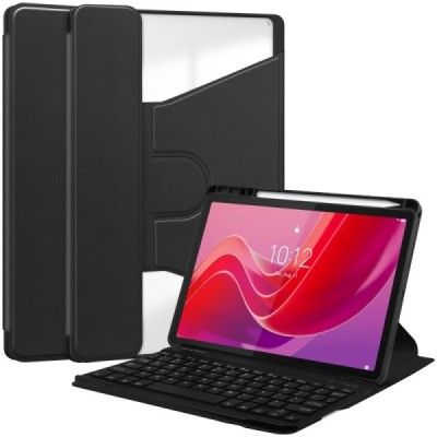 Lenovo Tab M11 (TB330FU, TB330XU), Xiaoxin Pad 11 2024 tahke kaaned klaviatuuriga - must | Priedai.lt