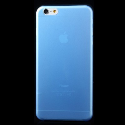 Ploniausias pasaulyje plastikinis skaidrus Apple iPhone 6 Plus (6s Plus) mėlynas dėklas - nugarėlė / Priedai.lt