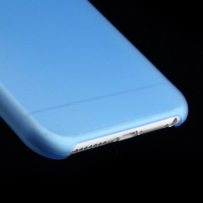 Ploniausias pasaulyje plastikinis skaidrus Apple iPhone 6 Plus (6s Plus) mėlynas dėklas - nugarėlė / Priedai.lt