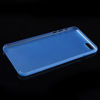 Ploniausias pasaulyje plastikinis skaidrus Apple iPhone 6 Plus (6s Plus) mėlynas dėklas - nugarėlė / Priedai.lt