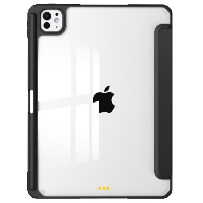 Apple iPad Pro 13 (2025) / 13 (2024) „Deluxe“ nahk must kaaned | Priedai.lt