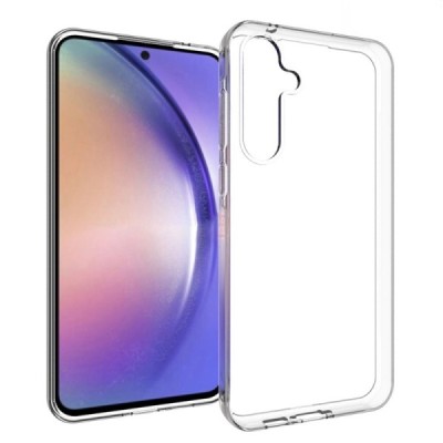 Samsung Galaxy A55 5G (SM-A556) kõva silikoon (TPU) tagakaane läbipaistev - ümbris | Priedai.lt
