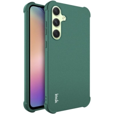 Samsung Galaxy A55 5G (SM-A556) Imak tugevdatud kaitse kõva silikoon TPU roheline ümbris - tagakülg | Priedai.lt