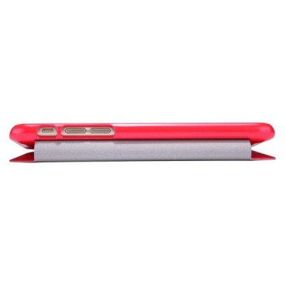 Nillkin Fresh Apple iPhone 6 Plus (6s Plus) atverčiamas raudonas odinis dėklas - knygutė / Priedai.lt