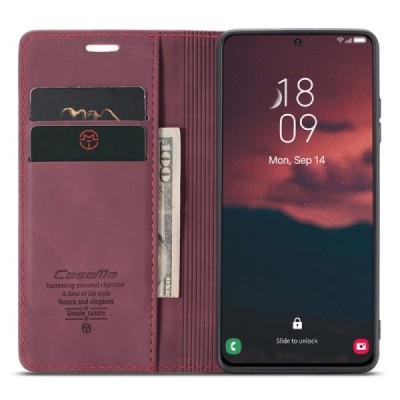 Samsung Galaxy S24+ (SM-S926) CaseMe Retro tahke nahk kaaned - burgundia | Priedai.lt