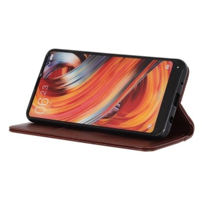 OnePlus 12R (Ace 3) pruun nahast klappkohver - magnetiga vihik | Priedai.lt