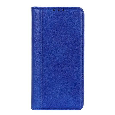 OnePlus 12R (Ace 3) sinine nahast klappkohver - magnetiga vihik | Priedai.lt