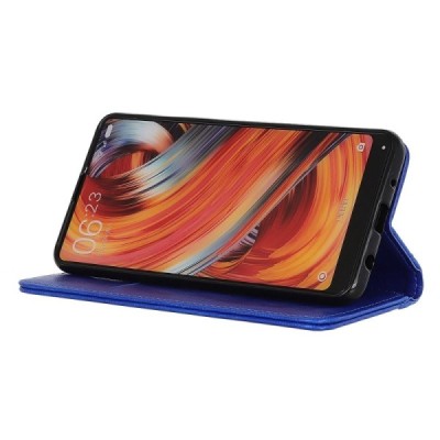 OnePlus 12R (Ace 3) sinine nahast klappkohver - magnetiga vihik | Priedai.lt