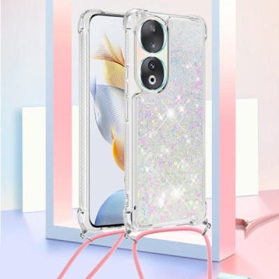 Huawei Honor 90 „Strap“ Shine kõva silikoon TPU läbipaistev ümbris - taga | Priedai.lt