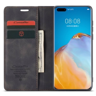 Huawei P40 Pro CaseMe Retro tahke nahk kaaned - must | Priedai.lt