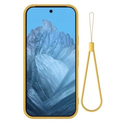 Google Pixel 9 Shell kõva silikoon (TPU) tagakaane kollane - ümbris | Priedai.lt