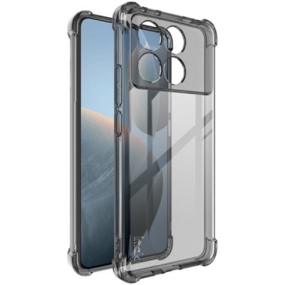 Xiaomi Poco X6 Pro 5G (Redmi K70E) "Imak" tugevdatud kaitse kõvast silikoonist (TPU) ümbris – hall | Priedai.lt