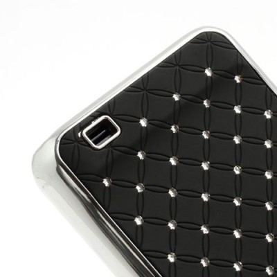 Samsung Galaxy S2 i9100 elegantiškas juodas dėklas su blizgučiais / Priedai.lt