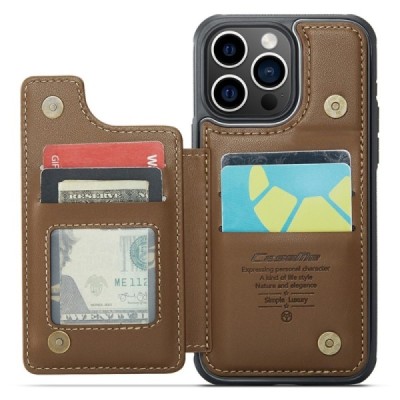 Apple iPhone 15 Pro „CaseMe“ Wallet pruun korpus - taga | Priedai.lt
