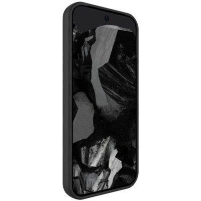 Google Pixel 9 (9 Pro) „Imak“ kõvast silikoonist TPU must ümbris - taga | Priedai.lt