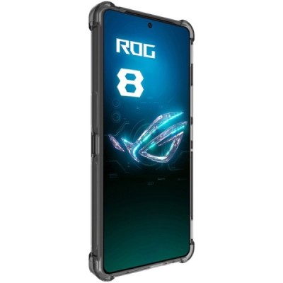 Asus Rog Phone 8 (8 Pro) "Imak" tugevdatud kaitse kõvast silikoonist (TPU) ümbris - hall | Priedai.lt