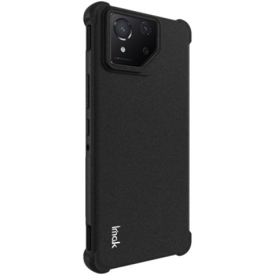 Asus Rog Phone 8 (8 Pro) Imak tugevdatud kaitse kõva silikoon TPU must ümbris - tagakülg | Priedai.lt
