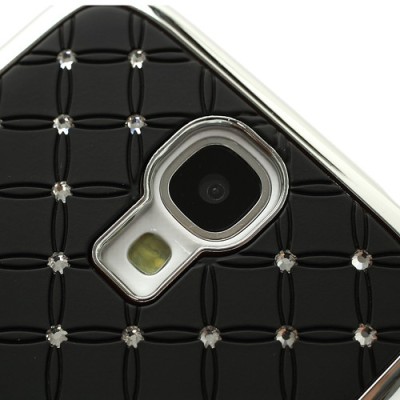 Samsung Galaxy S4 i9505 elegantiškas juodas dėklas su blizgučiais / Priedai.lt