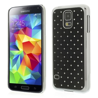 Samsung Galaxy S5 (S5 Neo) elegantiškas juodas dėklas su blizgučiais / Priedai.lt