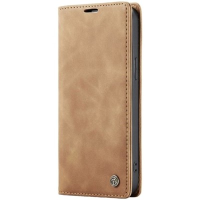Apple iPhone 16 Pro CaseMe Retro tahke nahk kaaned - helepruun | Priedai.lt
