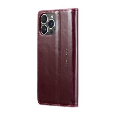 Apple iPhone 16 Pro CaseMe Leather tahke nahk kaaned - burgundia | Priedai.lt