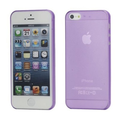 Ploniausias pasaulyje violetinis Apple iPhone SE (5, 5s) dėklas (dėkliukas) / Priedai.lt
