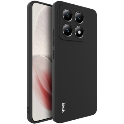 Xiaomi 14T "Imak" kõvast silikoonist TPU must ümbris - taga | Priedai.lt