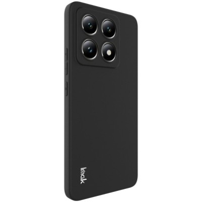 Xiaomi 14T "Imak" kõvast silikoonist TPU must ümbris - taga | Priedai.lt