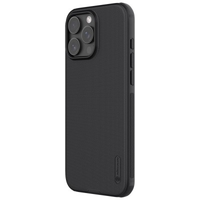 Apple iPhone 16 Pro Max "Nillkin" Frosted Shield Pro Magnetic must korpus, taga | Priedai.lt