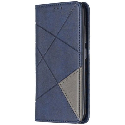 Nokia 2.2 Geometric nahk sinine kaaned - rahakott | Priedai.lt