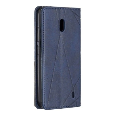 Nokia 2.2 Geometric nahk sinine kaaned - rahakott | Priedai.lt
