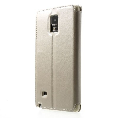 Roar Noble atverčiamas Samsung Galaxy Note 4 (N910) šampaninis odinis dėklas / Priedai.lt