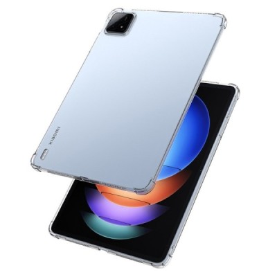 Xiaomi Pad 6S Pro tugevdatud kaitse kõva silikoon TPU läbipaistev ümbris - tagakülg | Priedai.lt