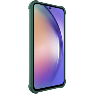 Samsung Galaxy A55 5G (SM-A556) Imak tugevdatud kaitse kõva silikoon TPU roheline ümbris - tagakülg | Priedai.lt