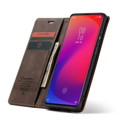 Xiaomi Mi 9T (Mi 9T Pro) CaseMe Retro tahke nahk kaaned - pruun | Priedai.lt