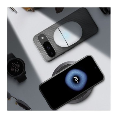 „Spigen“ Liquid Air Google Pixel 9 (Pixel 9 Pro) juodas kieto silikono dėklas | Priedai.lt