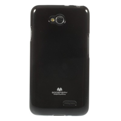 LG L70 D320 juodas Mercury kieto silikono (TPU) dėklas / Priedai.lt
