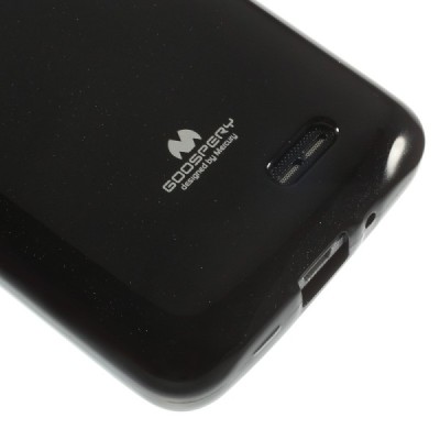 LG L70 D320 juodas Mercury kieto silikono (TPU) dėklas / Priedai.lt