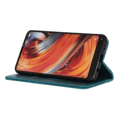 OnePlus 12R (Ace 3) roheline nahast klappkohver - magnetiga vihik | Priedai.lt