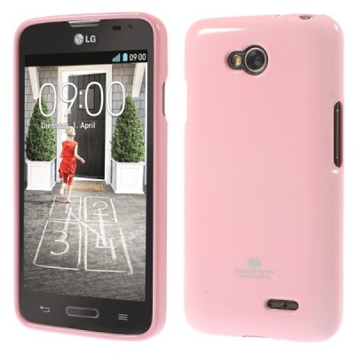 LG L70 (D320) rožinis Mercury kieto silikono (TPU) dėklas / Priedai.lt