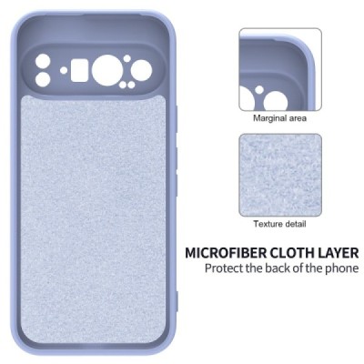 Google Pixel 9 Pro Shell kõva silikoon (TPU) tagakaane lilla - ümbris | Priedai.lt