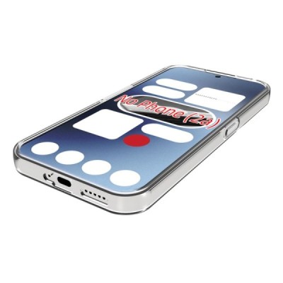 Nothing Phone 2a (2a Plus) kõva silikoon (TPU) tagakaane läbipaistev - ümbris | Priedai.lt